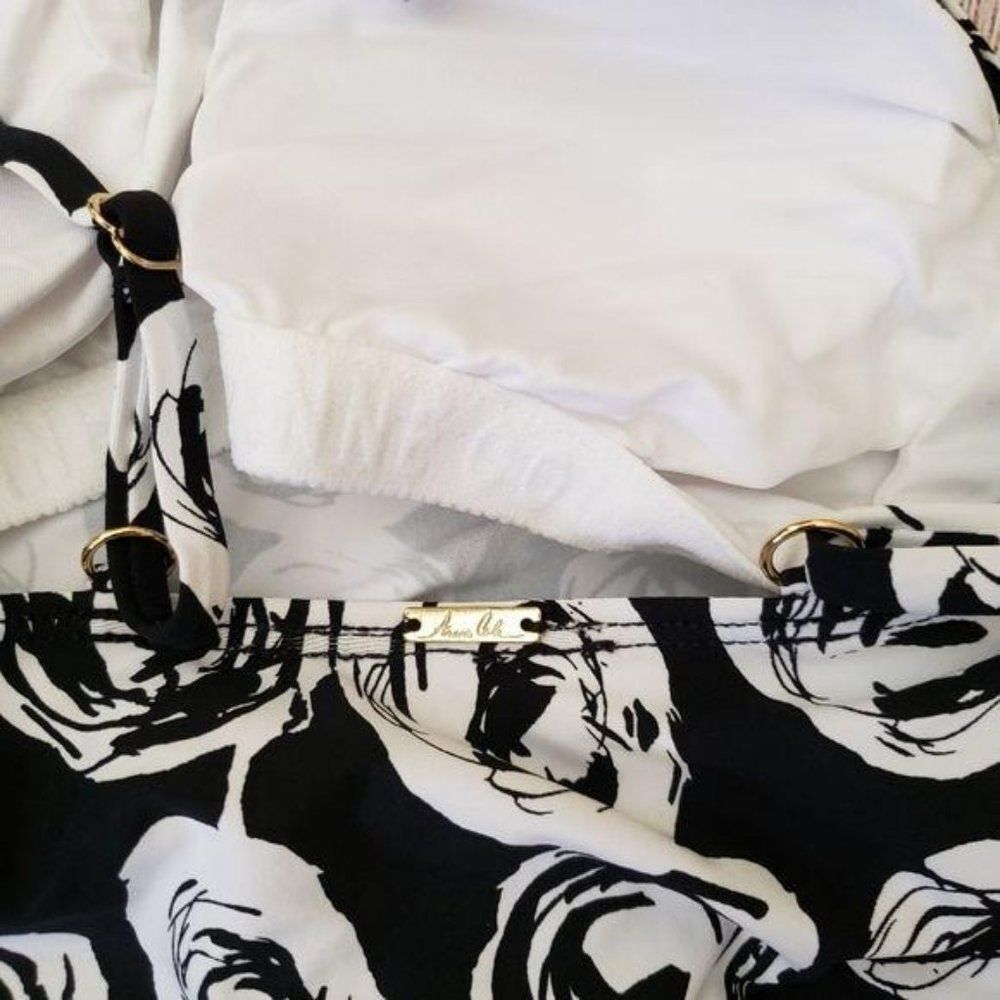 NWT Anne Cole Halter High Neck Floral Tankini Top and Bottom Set - Picture 11 of 14